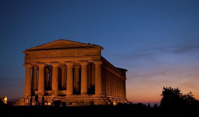 Temple of Concordia at sunset, Agrigento